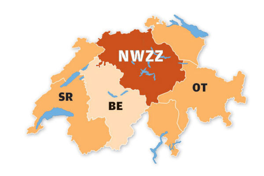 Schweiz vier Kantone