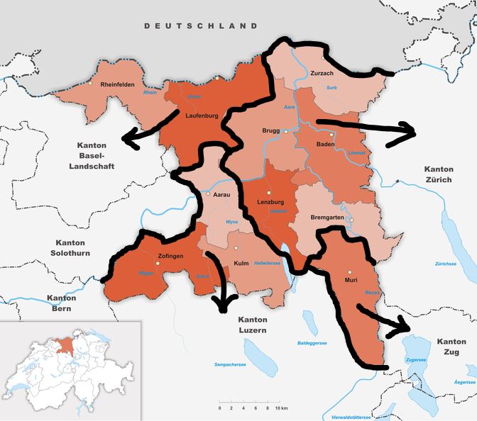 Kanton-Aargau-Aufteilung